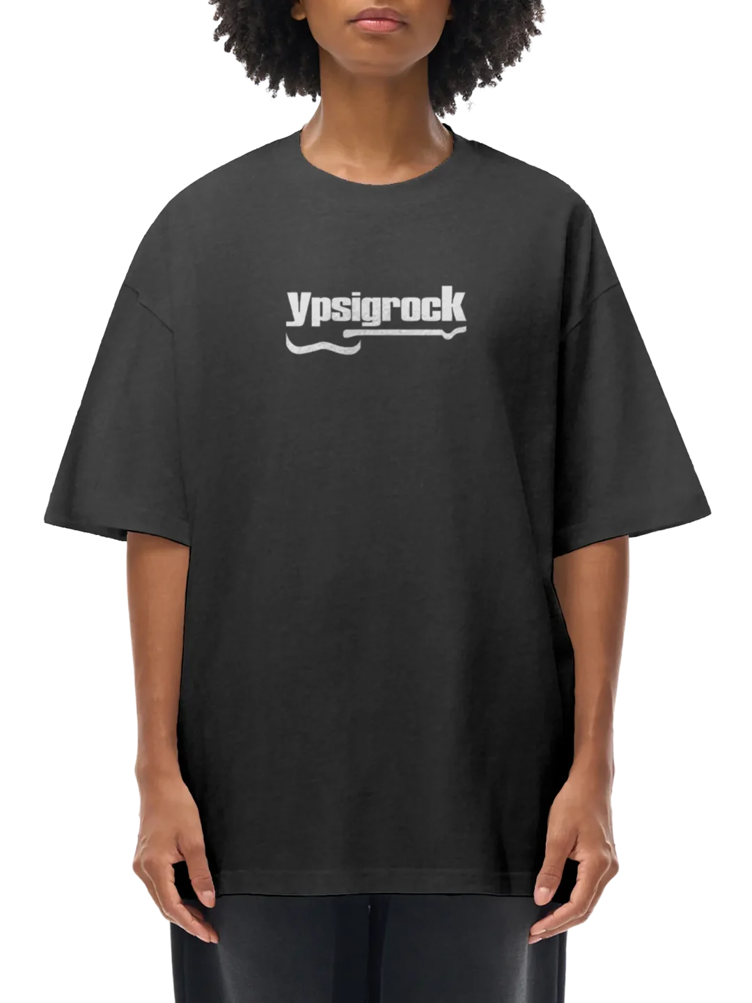 Ypsigrock – Musicwear Loose Drop Shoulder T-Shirt – xx (Dark Grey)