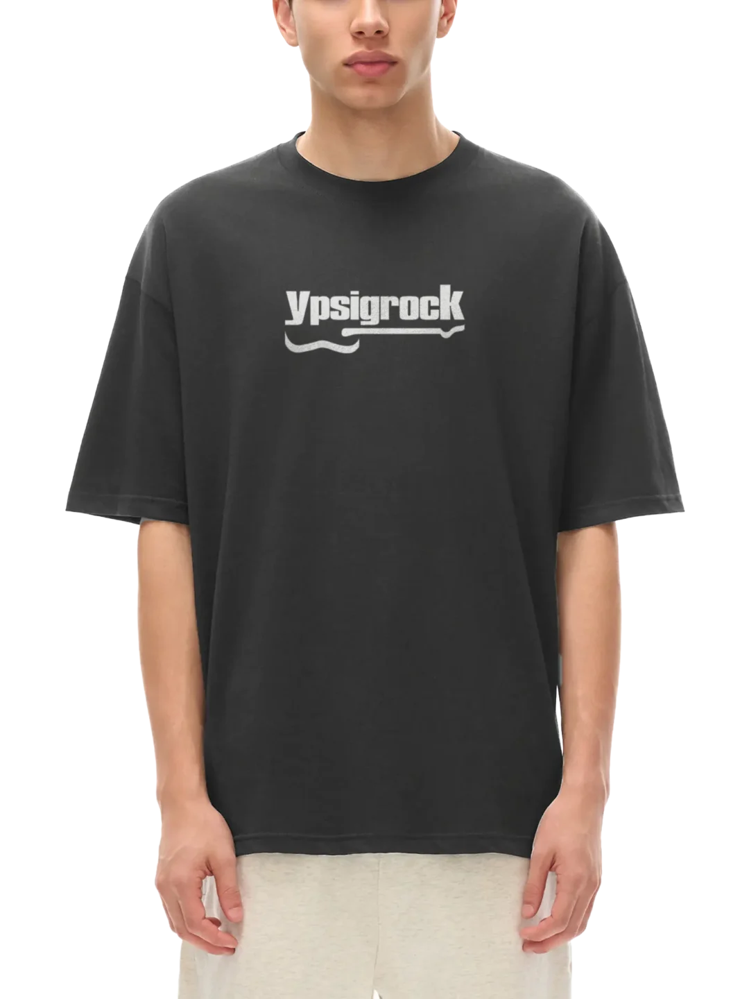 Ypsigrock - Musicwear Loose Drop Shoulder T-Shirt - xy (Dark Grey)