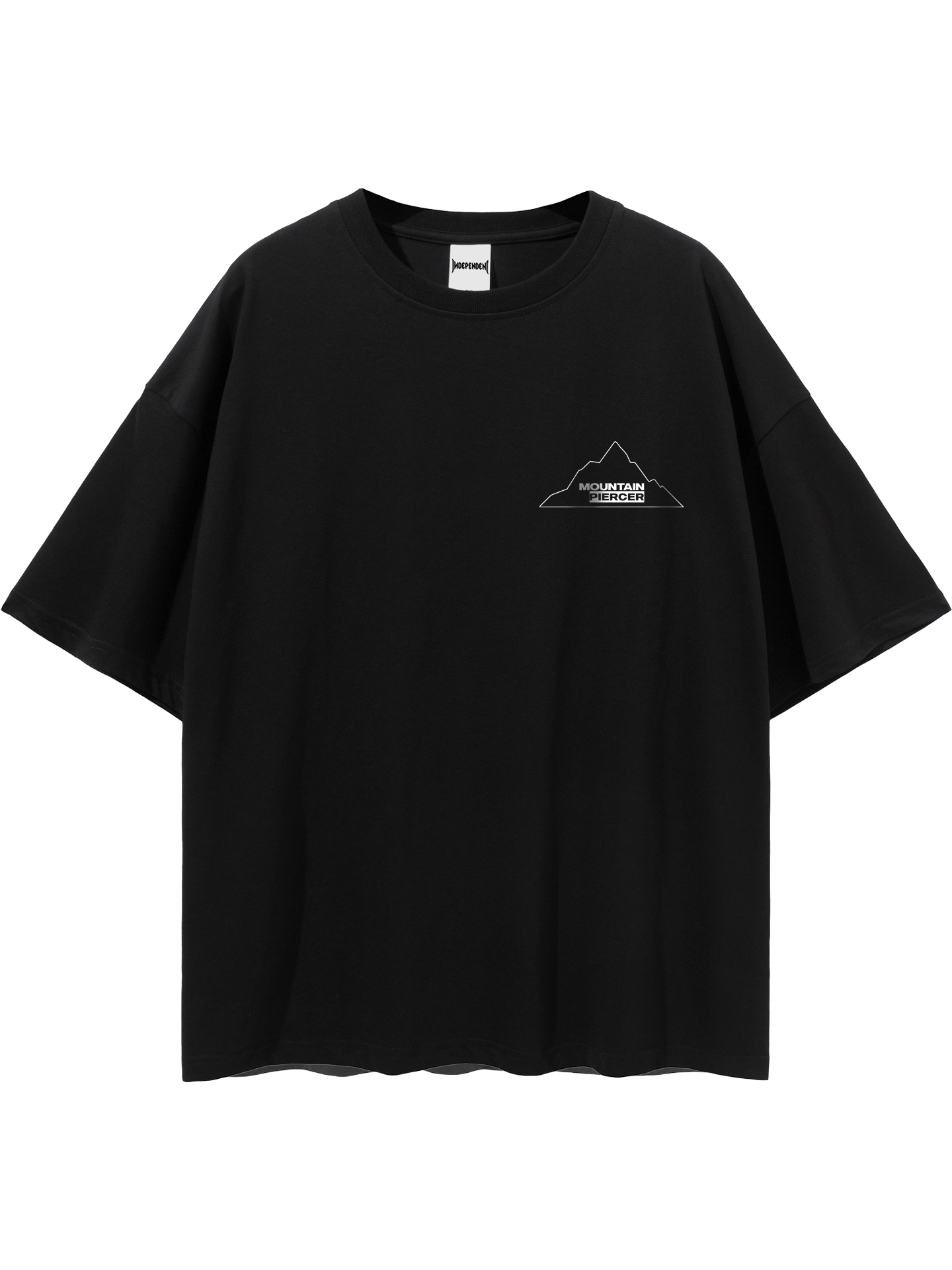 Mountain Piercer Musicwear Loose Drop Shoulder T-Shirt 10 Front 20