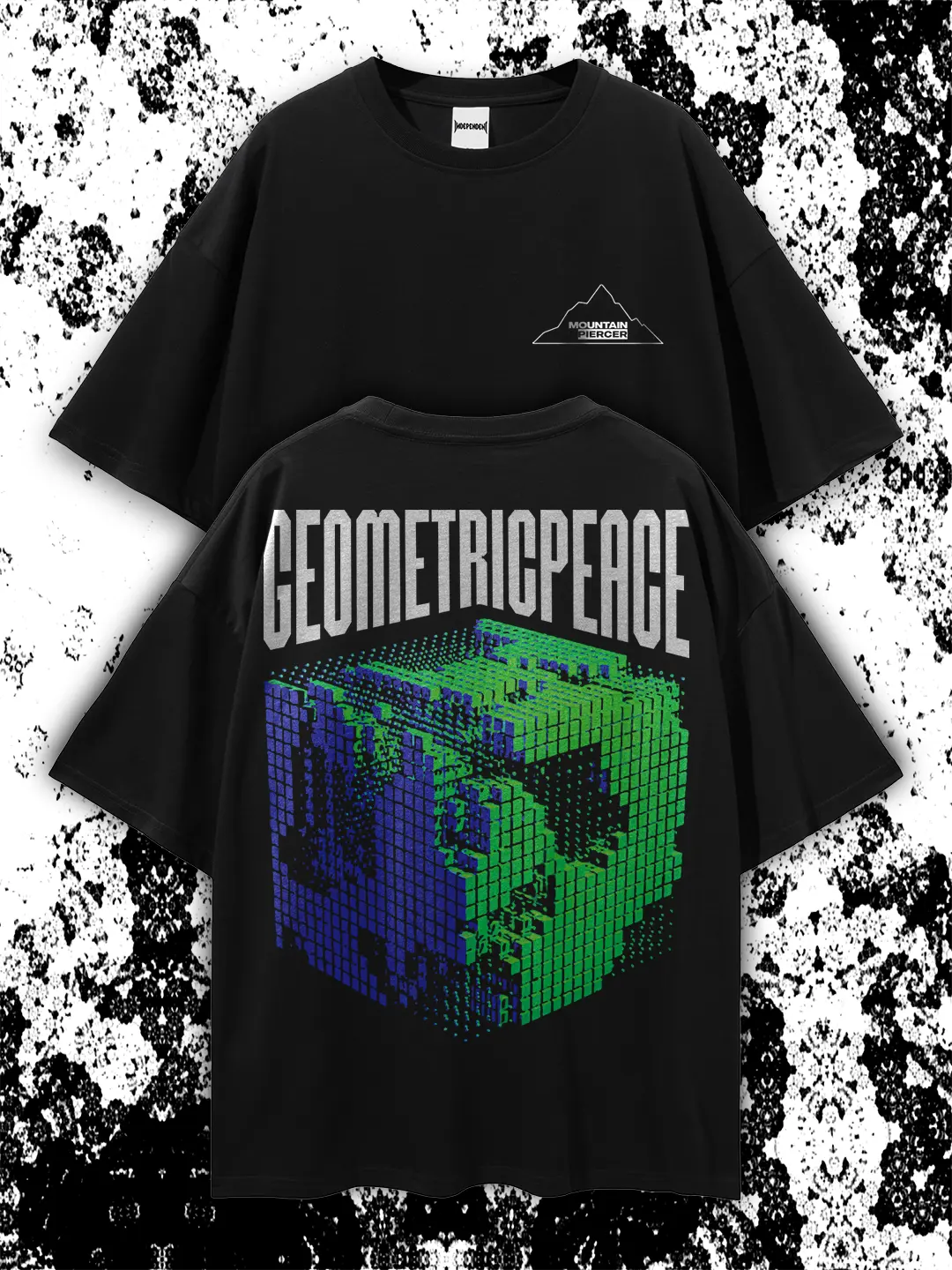 Mountain Piercer - Musicwear Loose Drop Shoulder T-Shirt (Black)