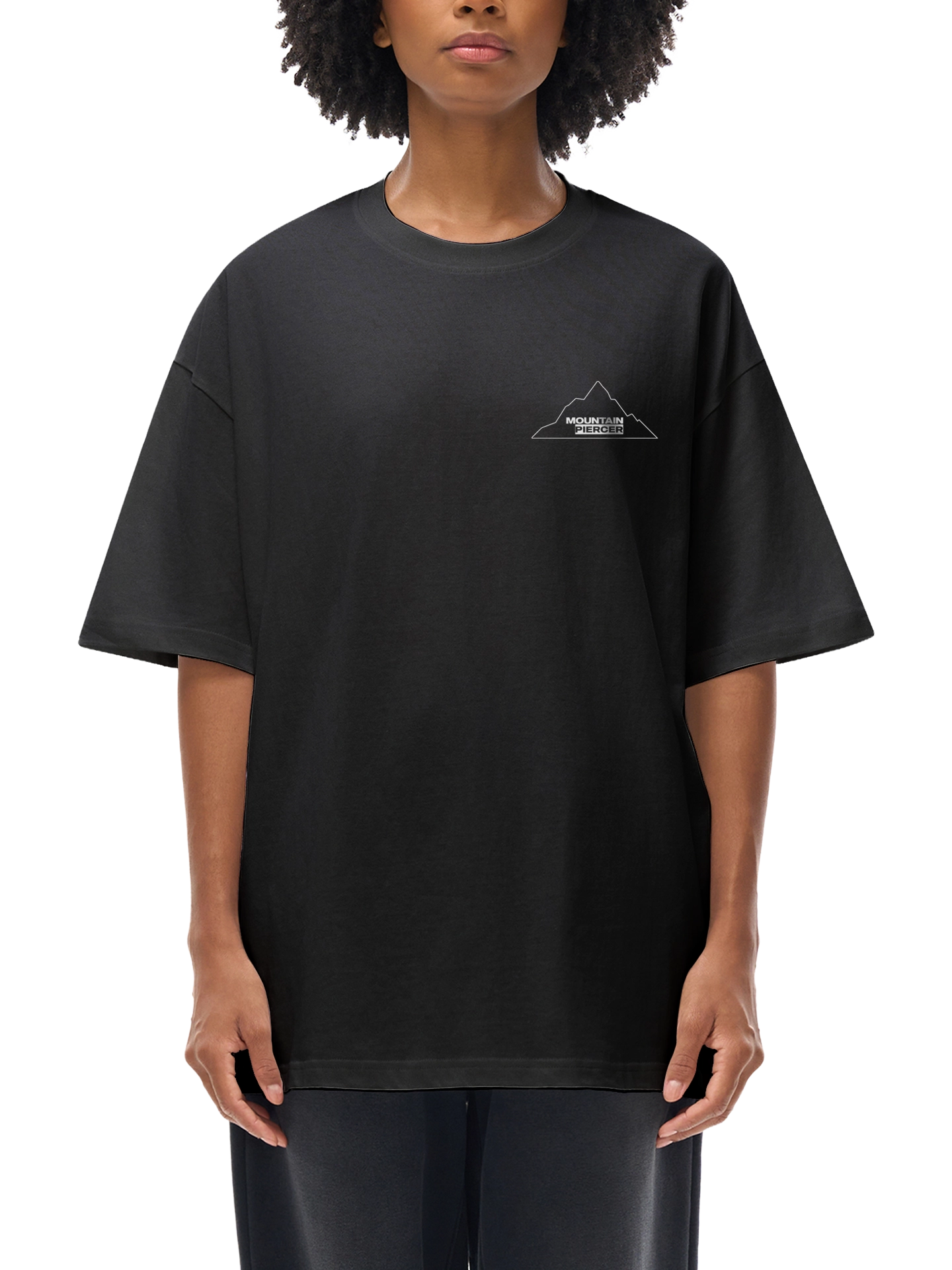 Mountain Piercer Musicwear Loose Drop Shoulder T-Shirt xx Front 10