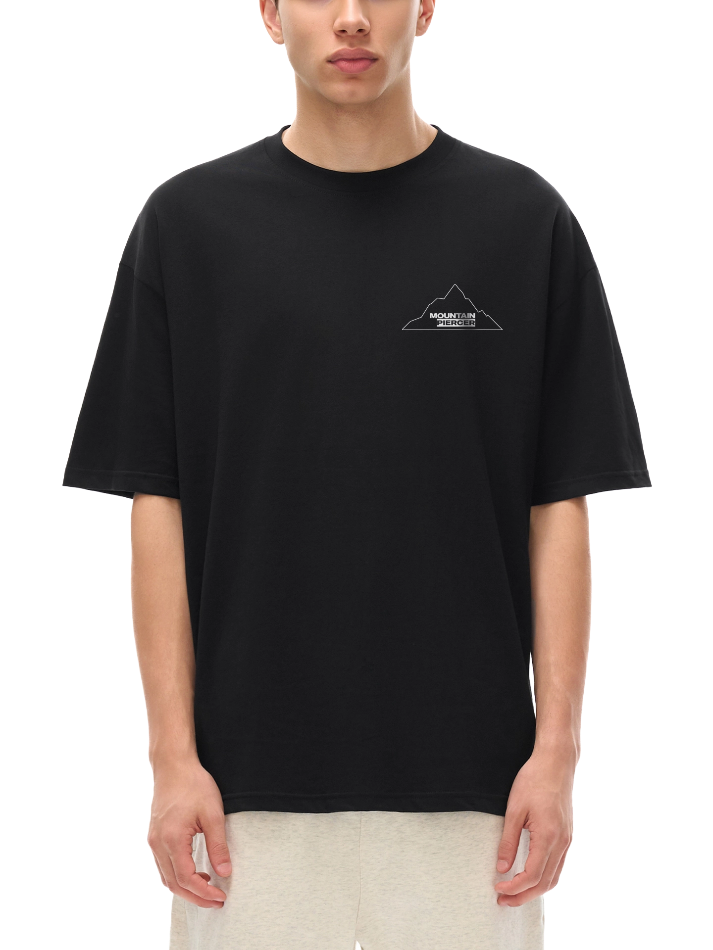 Mountain Piercer Musicwear Loose Drop Shoulder T-Shirt xy Front 10