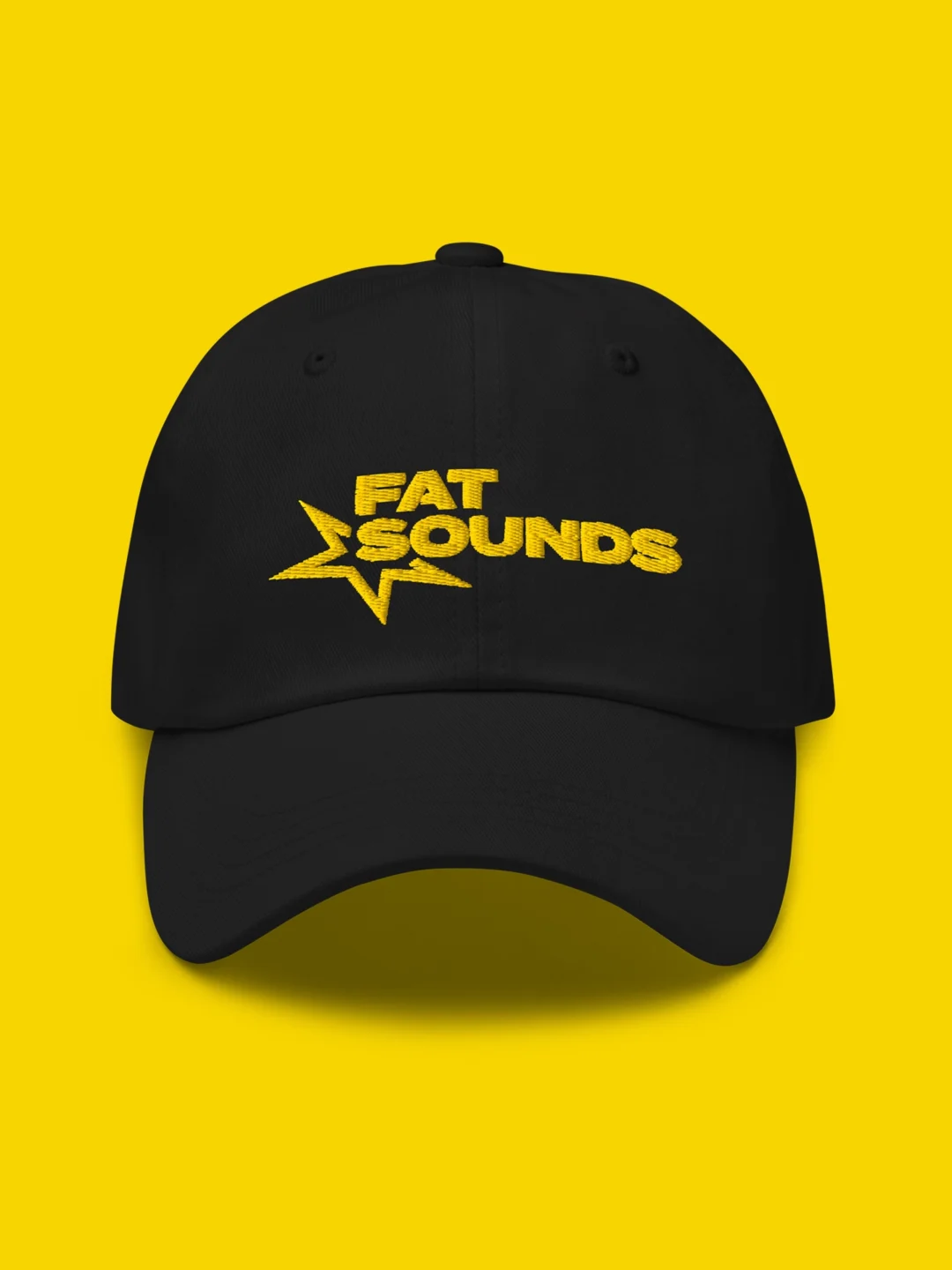 Fat Sounds - Musicwear Classic Dad Hat (Black)